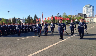Казаки готовятся к параду Победы 